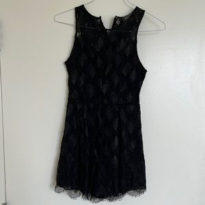 Black Lace Romper